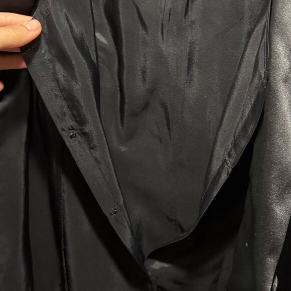 Ann Tijan for Kenar Vintage Tuxedo Dress – Black – Size 12 (Fits Modern 8/10) - Picture 8 of 12